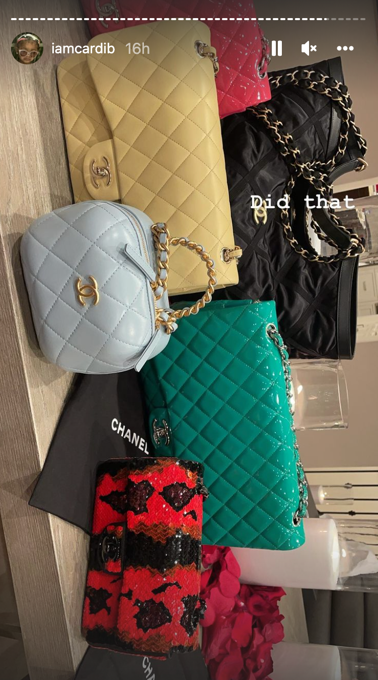 Offset Gifts Cardi B Six Chanel Purses For Valentine’s Day | The ...